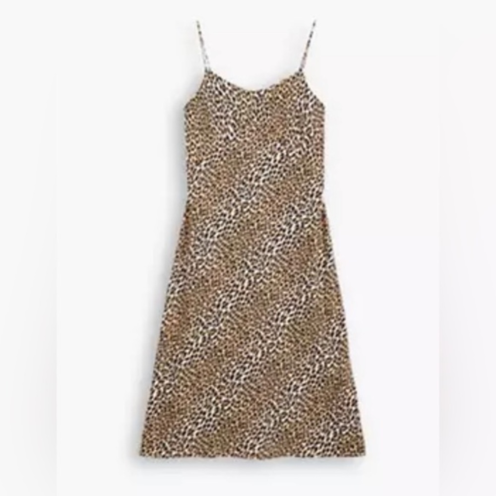 Levi’s Marietta Leopard Whitecap‎ Gray slip dress size XS new